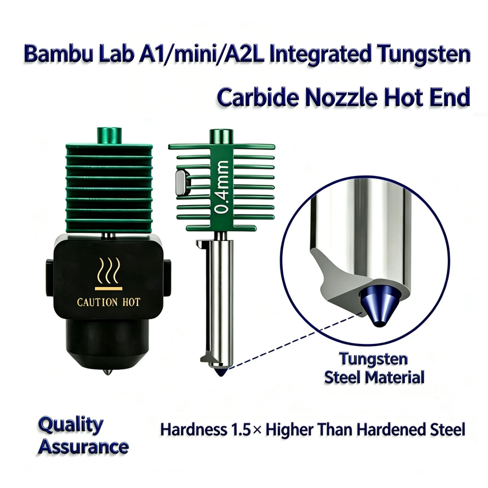 Nozzle Tungsten - Nowy zestaw Hotend z wtryskiwaczem z