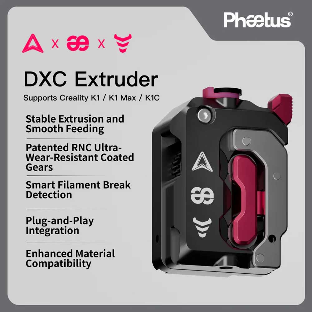 Zestaw ekstrudera Phaetus DXC  – Nozzle Tungsten recenzja i cena