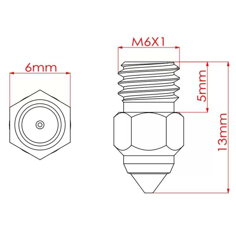 Wysokiej jakości dysza CR-6SE  – Printer Nozzle recenzja i cena