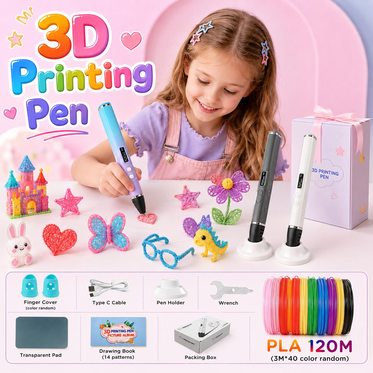 Długopis 3D dla dzieci z ładow – Pla Filament recenzja i cena